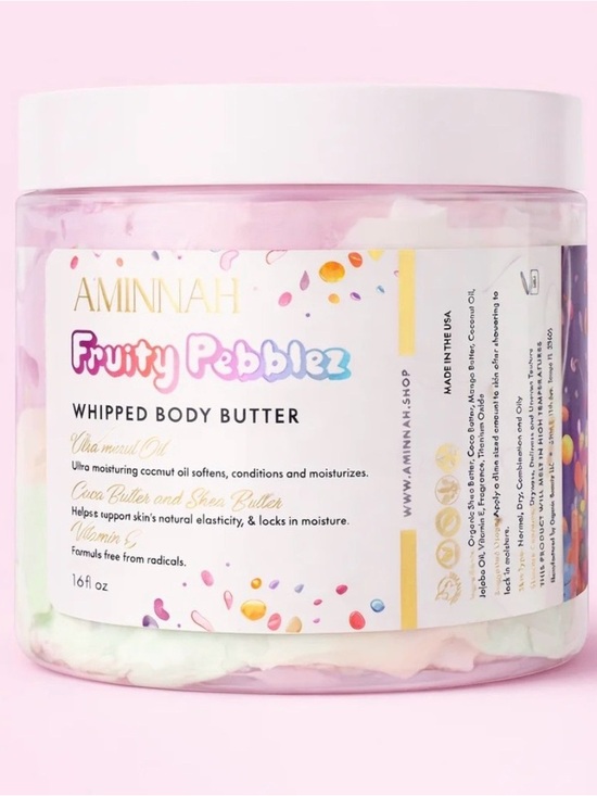 Aminnah Other - Aminnah Fruity Pebblez Whipped Body Butter - Pink